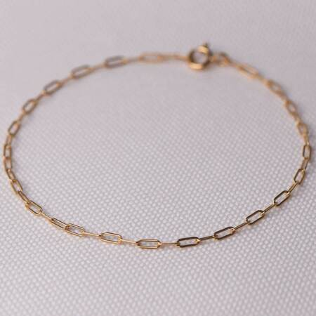 Yoshiki Bracelet 'Squarechain FIne' von Yoshiki Goldplattiertes Sterlingsilber
