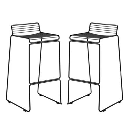 HAY Living Hee Bar Stool Schwarz , H: 75 cm 