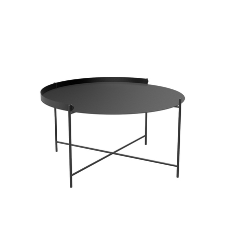 Houe Beistelltisch 'Edge' Schwarz 12, Ø: 76 cm / H: 40 cm	