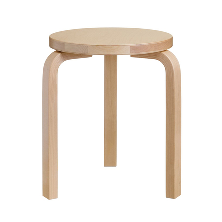 Artek 'Stool 60' von Alvar Aalto Beine Birke / Sitzfläche Birke