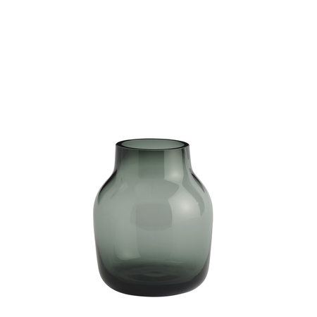 Muuto Silent Vase Dunkelgrün, Ø: 11 cm / H: 13.4 cm
