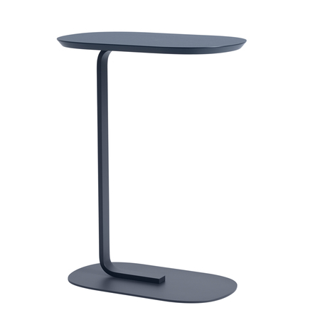 Muuto Relate Side Table Blau-Grau, H: 73.5 cm