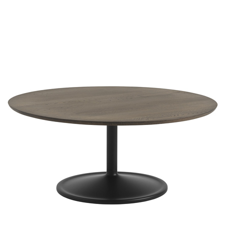 Muuto Soft Coffee Table Eiche dunkel geölt / Schwarz, Ø: 95 cm