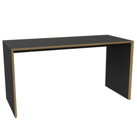 Müller Small Living Bridge Schreibtisch Schwarz matt - HPL Beschichtung