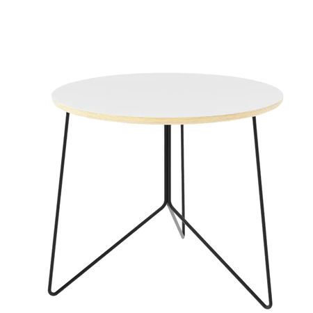 Müller Small Living Miro Beistelltisch Weiss - CPL Beschichtung, Ø: 56 cm / H: 41.8 cm