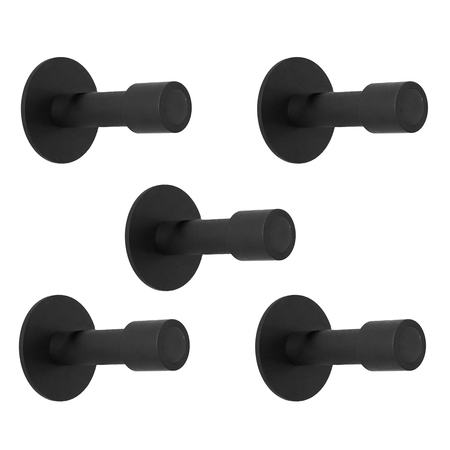 Mox Port Wandhaken Schwarz strukturiert