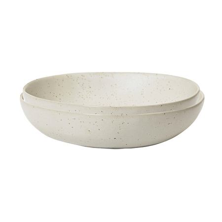 Ferm Living Flow Bowl Ø: 19.5 cm / H: 5 cm, Off-White / Gesprenkelt