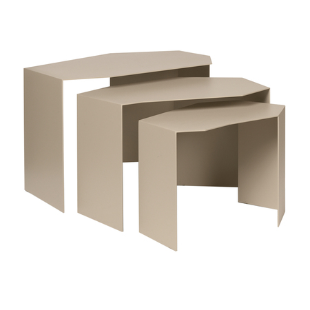 Ferm Living Shard Cluster Tables - Set of 3 Cashmere