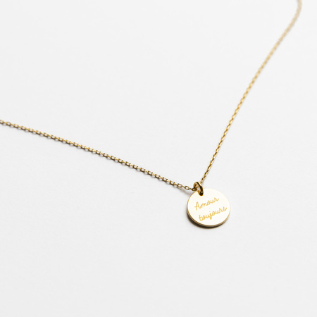 Yoshiki Gravourkette 'Amour Toujour' Goldplattiertes Sterlingsilber