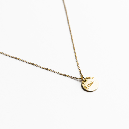 Yoshiki Gravourkette 'Oui' von Yoshiki Goldplattiertes Sterlingsilber