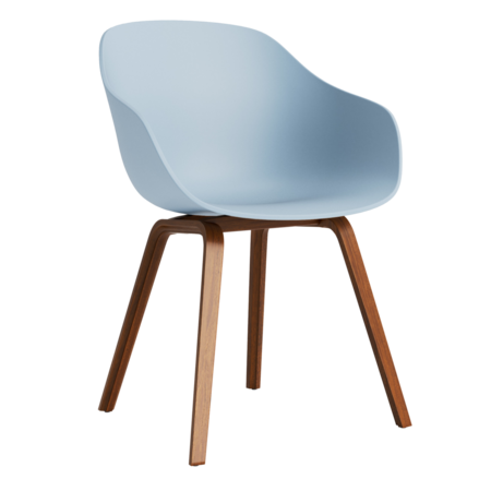 HAY Living AAC 222 2.0 Slate Blue, Filzgleiter, Walnuss lackiert