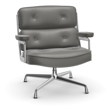 Vitra Lobby Chair ES 105 Sand 71 - Leder, Gleiter für Teppichboden 04