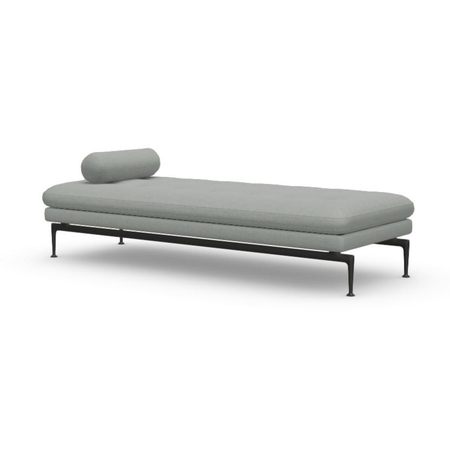 Vitra Suita Daybed Beige melange 02 - Dumet, Aluminum polished 03, Soft / stitched upholstery