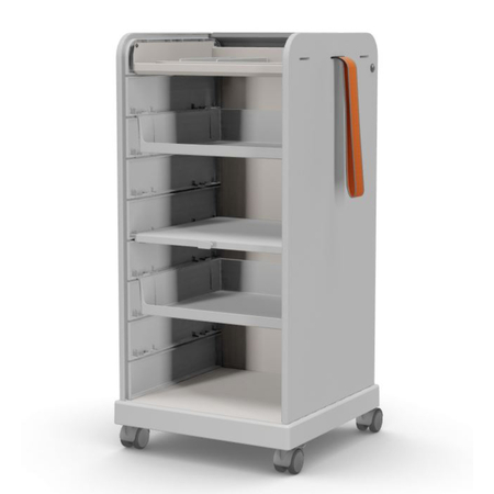 Vitra Follow Me 2 Soft Light 52, 2 drawers, With equal closure