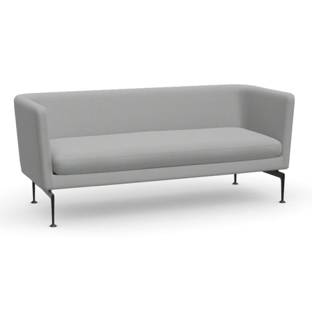 Vitra Suita Club Sofa Crème dolphin 11 - Credo, Basic Dark 30 powder coated (smooth)