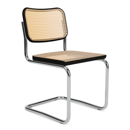 Knoll International Cesca Chair von 'Knoll' Stained glossy black
