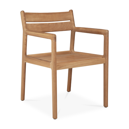 Ethnicraft Jack Stuhl für Draußen Teak Mit Armlehnen No cushion
