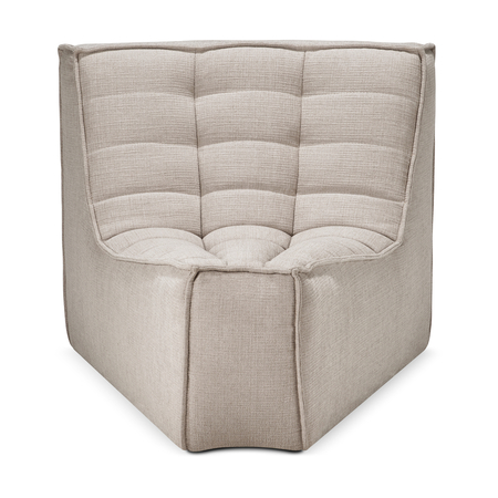 Ethnicraft N701 Modulsofa 45° runde Ecke Beige