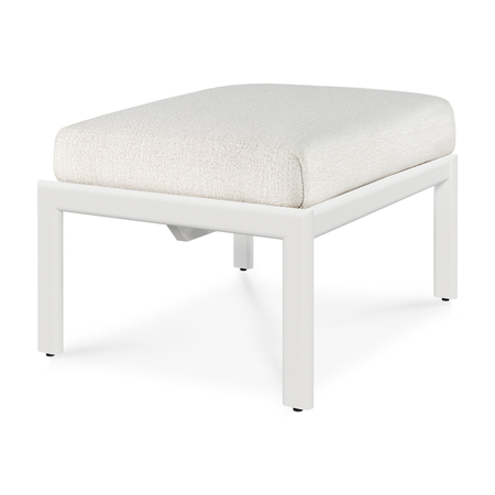 Ethnicraft Jack Fußhocker für Draußen Aluminium Weiss Off White