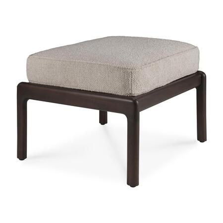 Ethnicraft Jack Fußhocker Mahagoni Lackiertes Ivory