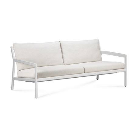 Ethnicraft Jack Sofa für Draußen Aluminium Weiss 2 Sitzer Off White