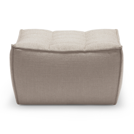 Ethnicraft N701 Polsterhocker Beige