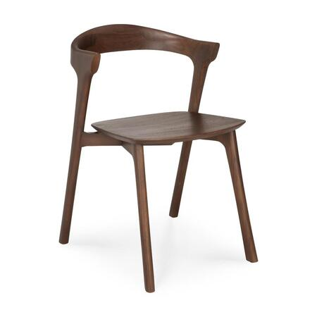Ethnicraft Bok Stuhl B: 54 cm / T: 50 cm, Teak braun lackiert