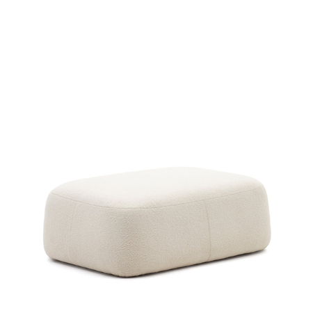 Kave Home  Martina_BoucléOttoman White
