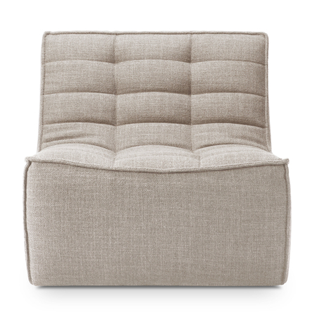 Ethnicraft N701 Modulsofa 1 Sitzer 1-Sitzer / B: 91 cm, Chestnut
