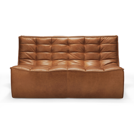 Ethnicraft N701 Modulsofa 2 Sitzer Old Saddle Leather