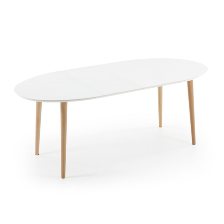 Kave Home  Tisch MDF oval ausziehbar  'Oqui' von Kave Home Ø: 120 - 200 cm / 90 cm