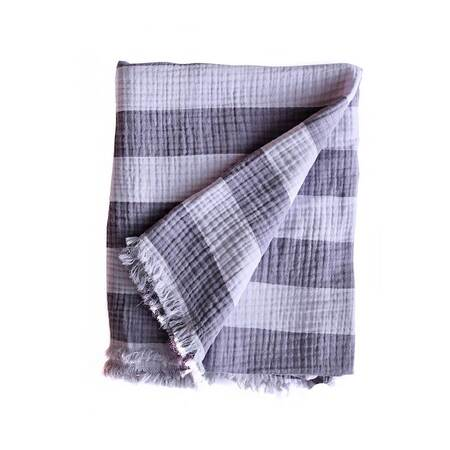 Lili Pepper Decke mit Streifen 130 x 180 cm , Blau