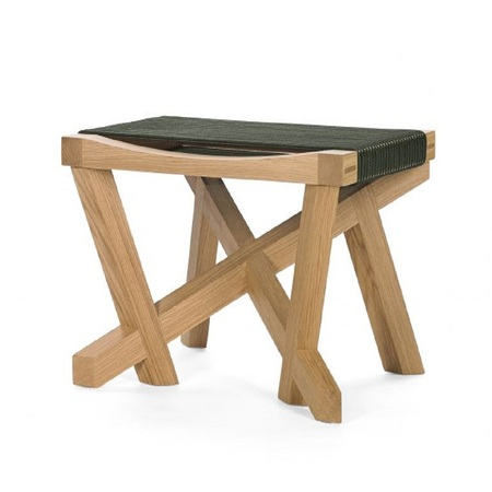 ClassiCon Volkshaus Hocker - Eiche / Waldgrun