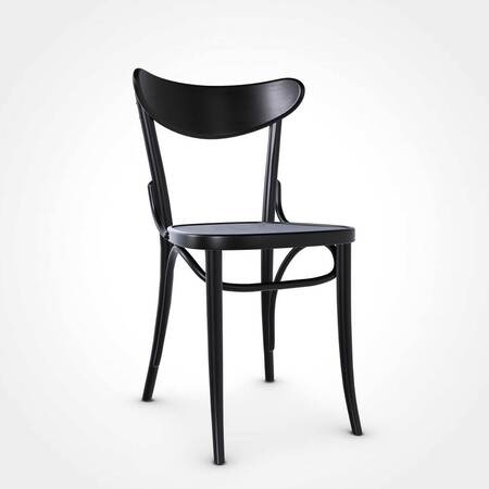 Ton Banana Stuhl ungepolstert Black grain gebeizt (B123)	