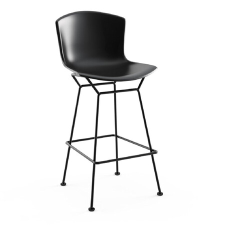 Knoll International H74 cm - Barhocker 'Bertoia' Von Knoll International   Black lacquered,   Black