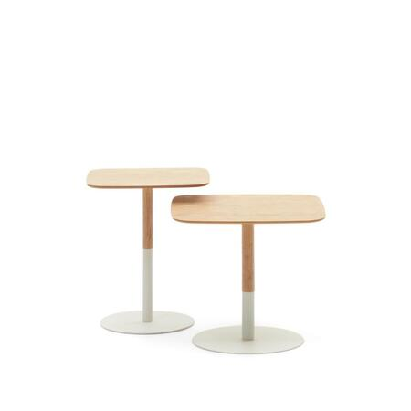 Kave Home  Runder Beistelltisch Watse von Kave Home Nature / White