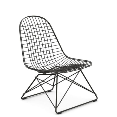 Vitra Wire Chair LKR Colours Eames Sea Foam Green 31, Gleiter schwarz