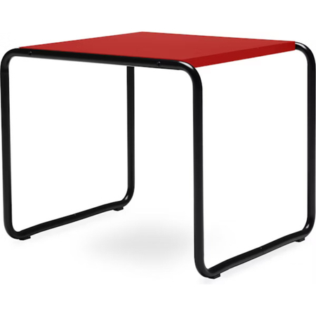 Knoll International Couchtisch Rahmen Onyx ultra-matt Laccio 1 von Knoll International Top laminate red, Onyx ultra-matt