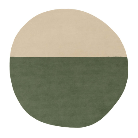 Nanimarquina Teppich Pearl Round von Nanimarquina W: 148 cm / L: 150 cm Green
