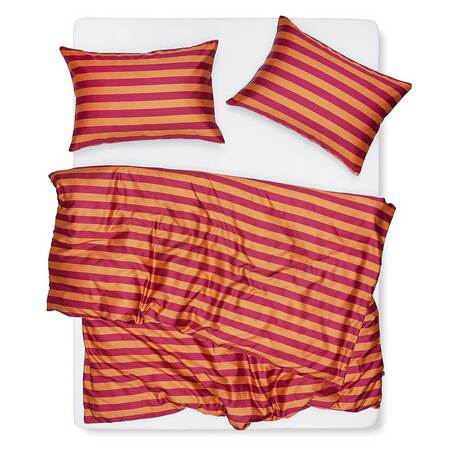 ZigZagZurich Stripe Savvy Burnt Orange - Artist Bedding 140 x 200 cm