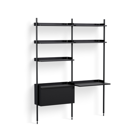 HAY Living Regalsystem Combination 12 - 2 Coloumn Pier von Hay PS Black , Black