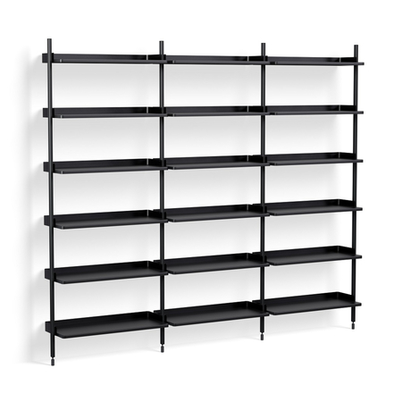 HAY Living Regalsystem Combination 103 - 3 Coloumn Pier von Hay PS Black , Black