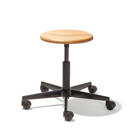 Richard Lampert  Drehhocker Mr. Round von Richard Lampert Natural oak / base: black
