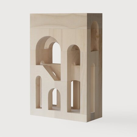 Ethnicraft Sculpture Arches von Modern Shapes Editions Sycamore lacquered