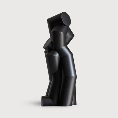 Ethnicraft Sculpture Pipe #4 von Modern Shapes Editions Mahogany black lacquered