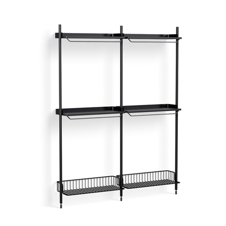 HAY Living Regalsystem Combination 1032 - 2 Column Pier von Hay Chromed wire shelf
