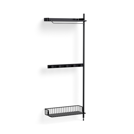 HAY Living Regalsystem Combination 1040 - Add On Pier von Hay Anthracite wire shelf
