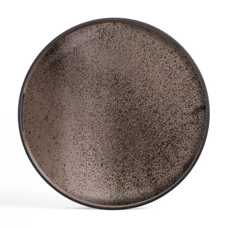 Ethnicraft Rundes Tablett Aged Bronze von Ehtnicraft Ø48 cm / H: 4 cm
