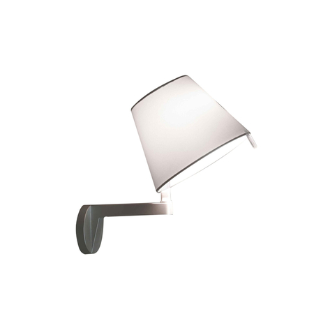 Artemide Wandleuchte Melampo W von Artemide Gray, without switch