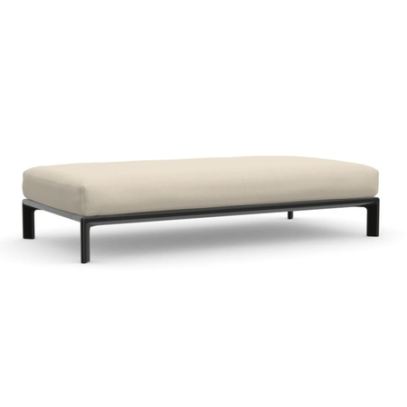 Vitra Anagram Sofa Plattform mit Sitzkissen 900 x 1800 mm Cream 01 - Credo, Basic Dark 30 powder coated (structure), W: 180 cm / D: 90 cm